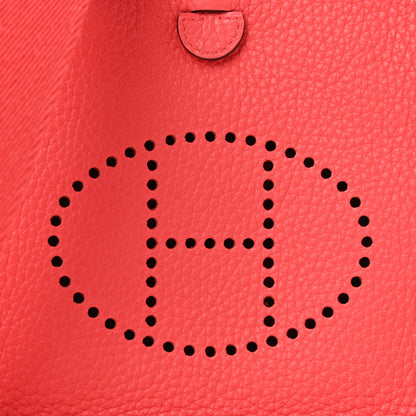 Hermes Taurillon Clemence Evelyne TPM Rouge Pivoine 7 of 8
