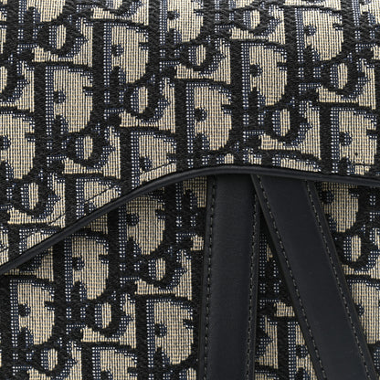 Christian Dior Oblique Saddle Bag Blue 8 of 11