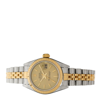 Rolex Stainless Steel 18K Yellow Gold 26mm Oyster Perpetual Datejust Watch Champagne 79173 2 of 5
