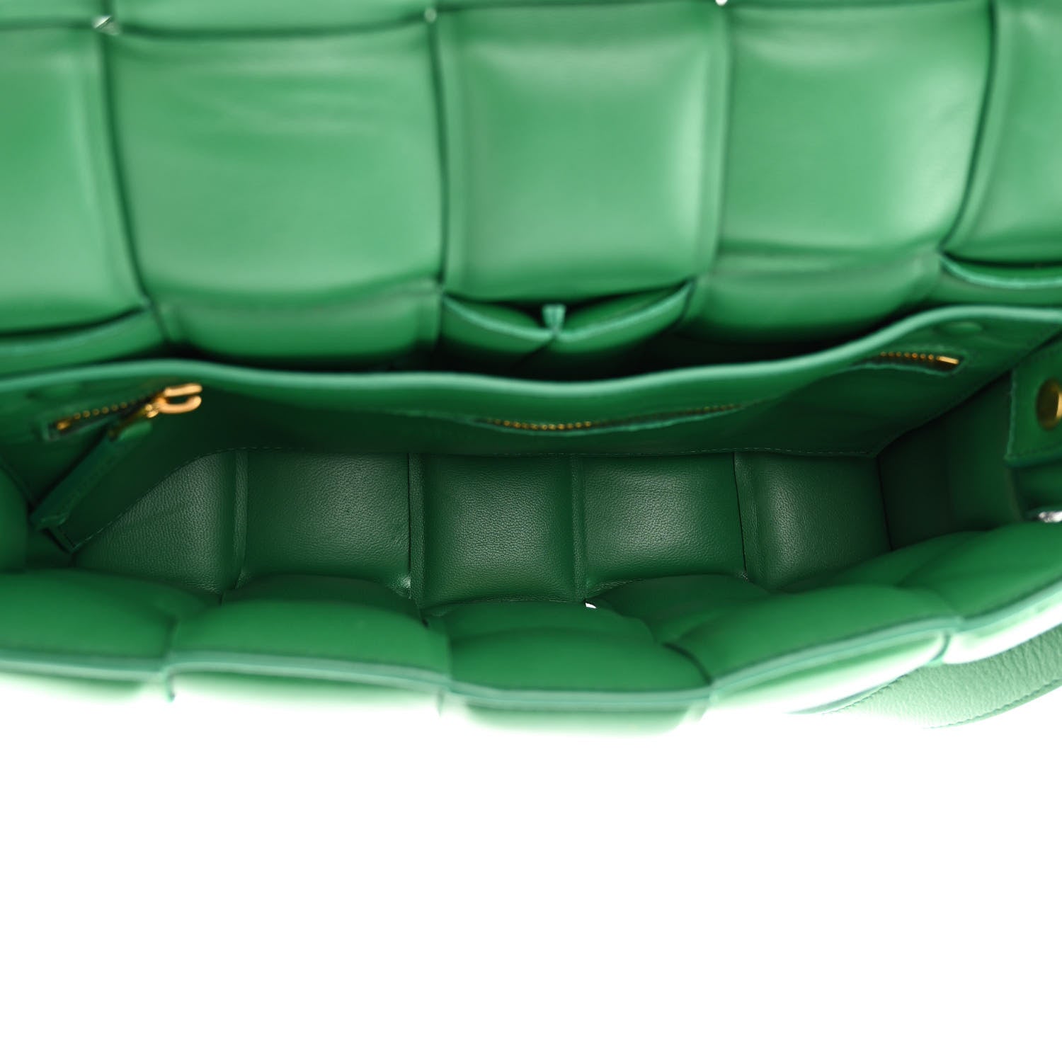 Bottega Veneta Nappa Maxi Intreccio Padded Cassette Crossbody Bag Racing Green 5 of 11