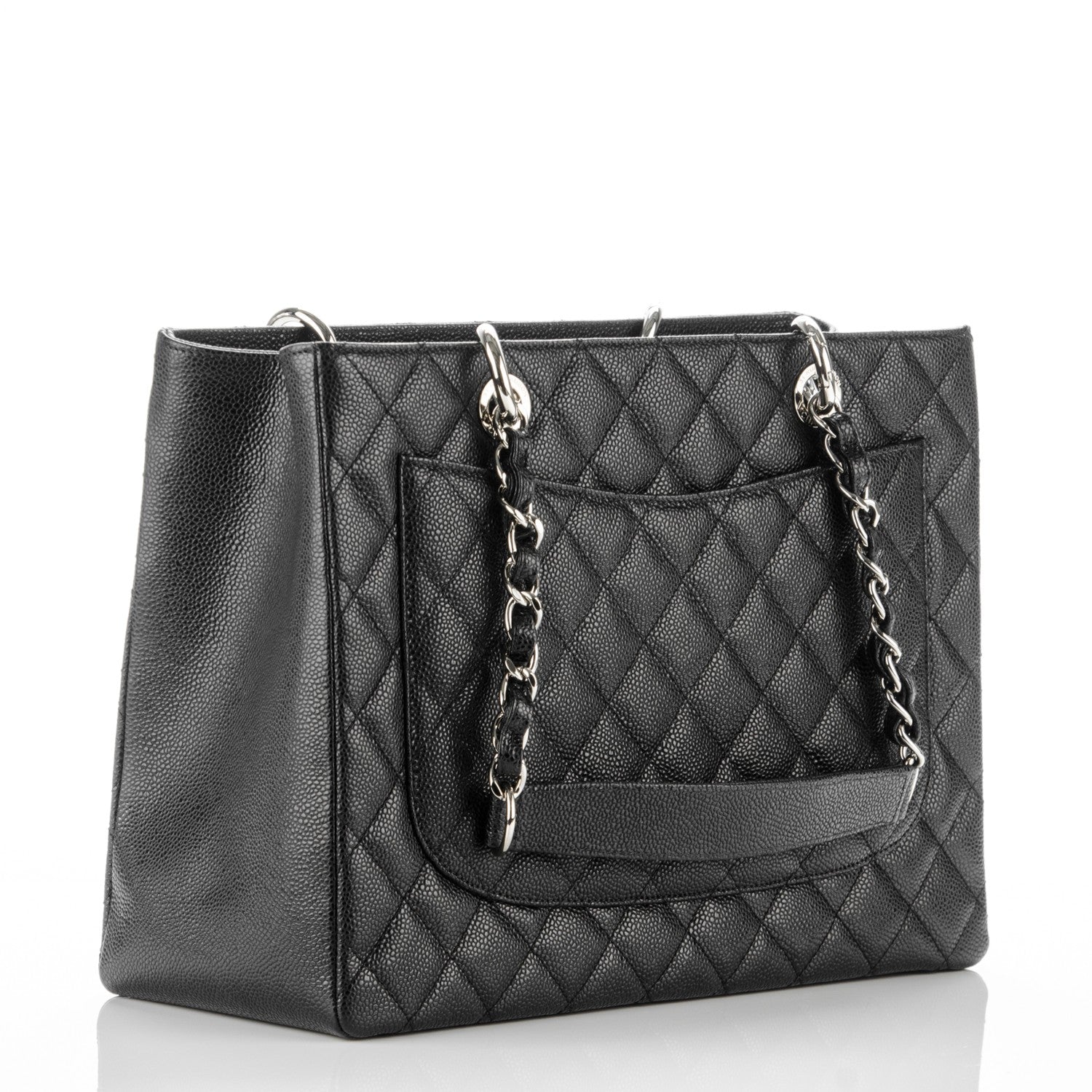 Chanel Caviar Quilted Grand Shopping Tote GST Black 3 of 7