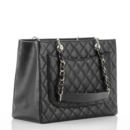 Chanel Caviar Quilted Grand Shopping Tote GST Black 3 of 7