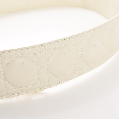 Christian Dior Lambskin Cannage Shoulder Strap White 8 of 8