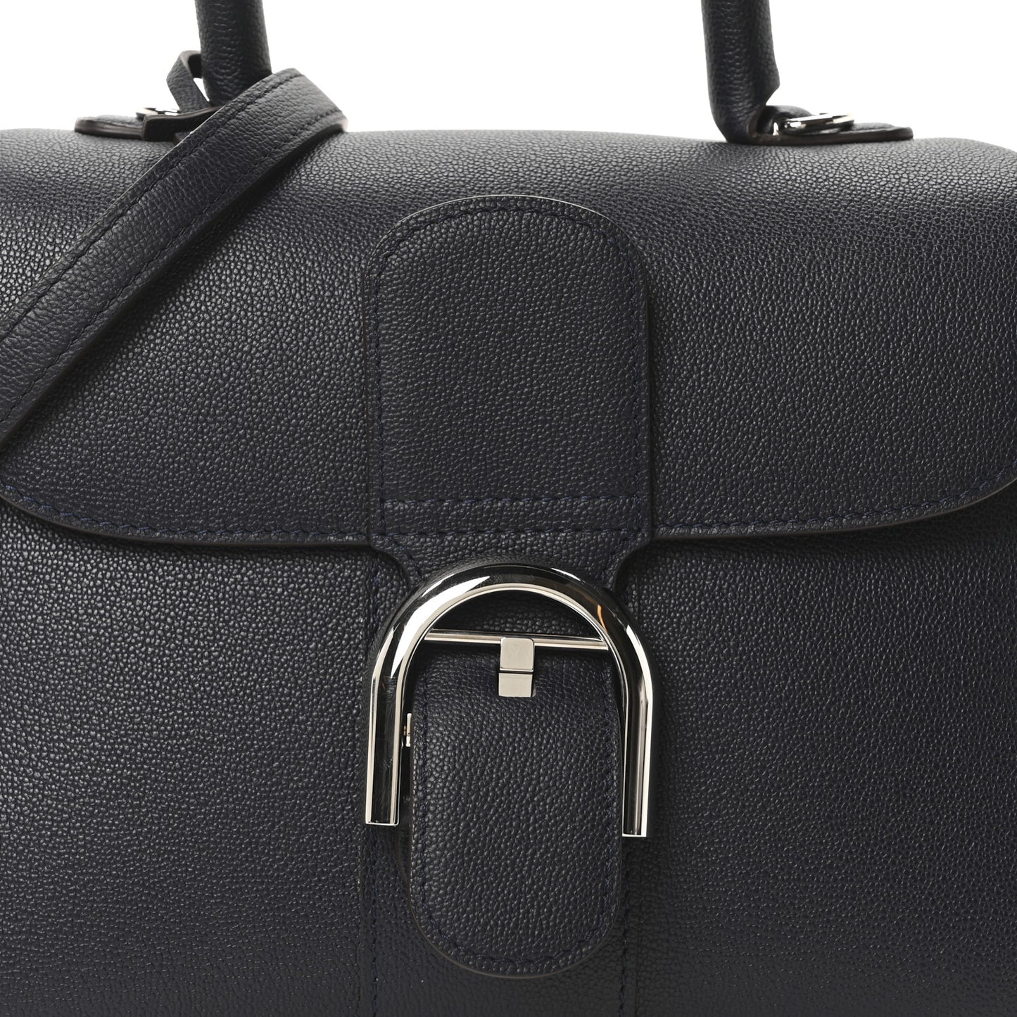 Grained Calfskin PM Brillant Satchel Midnight