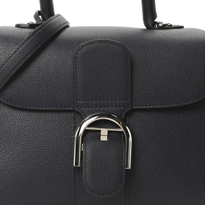 Delvaux Grained Calfskin PM Brillant Satchel Midnight 9 of 11