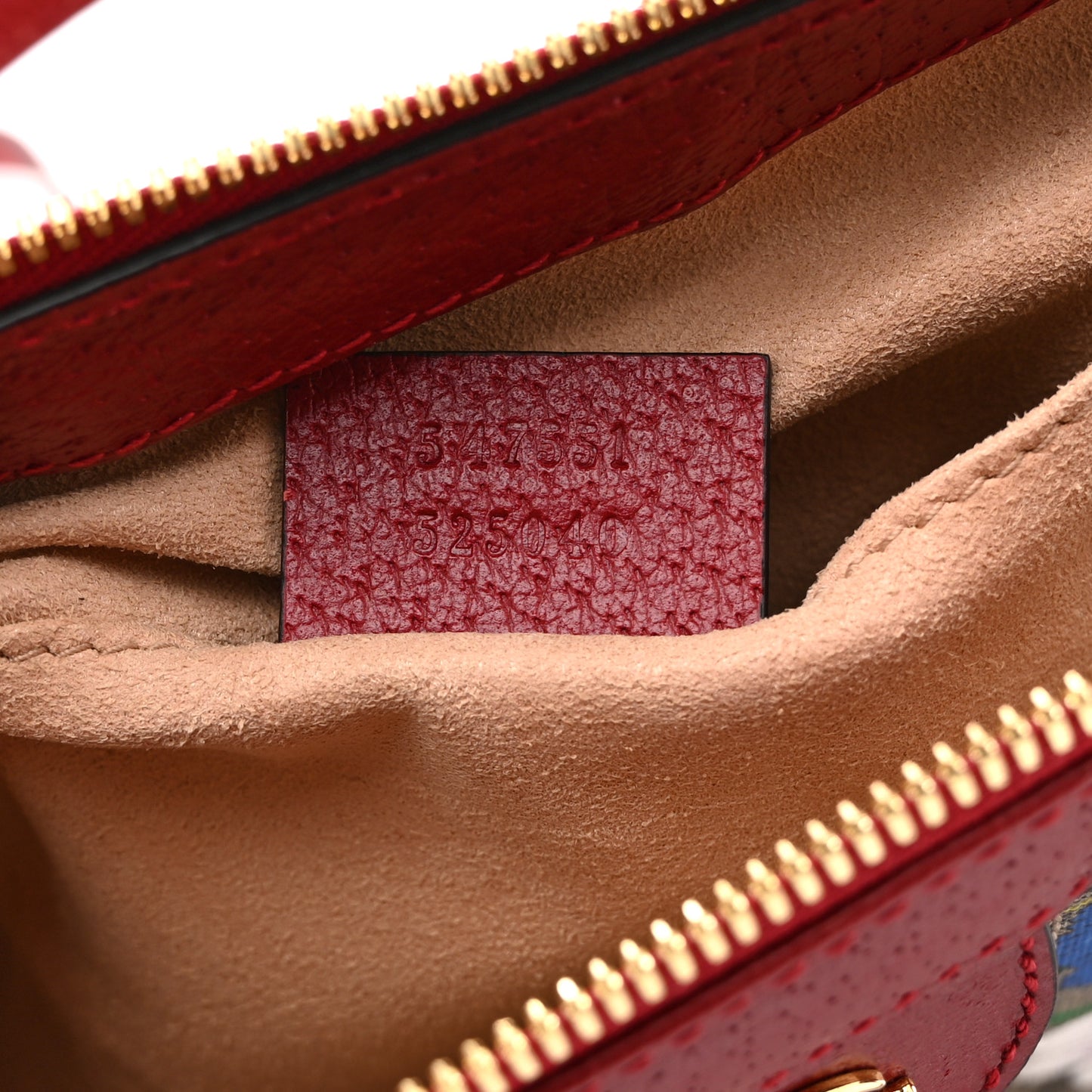 GG Supreme Monogram Flora Web Small Ophidia Tote Bag Red