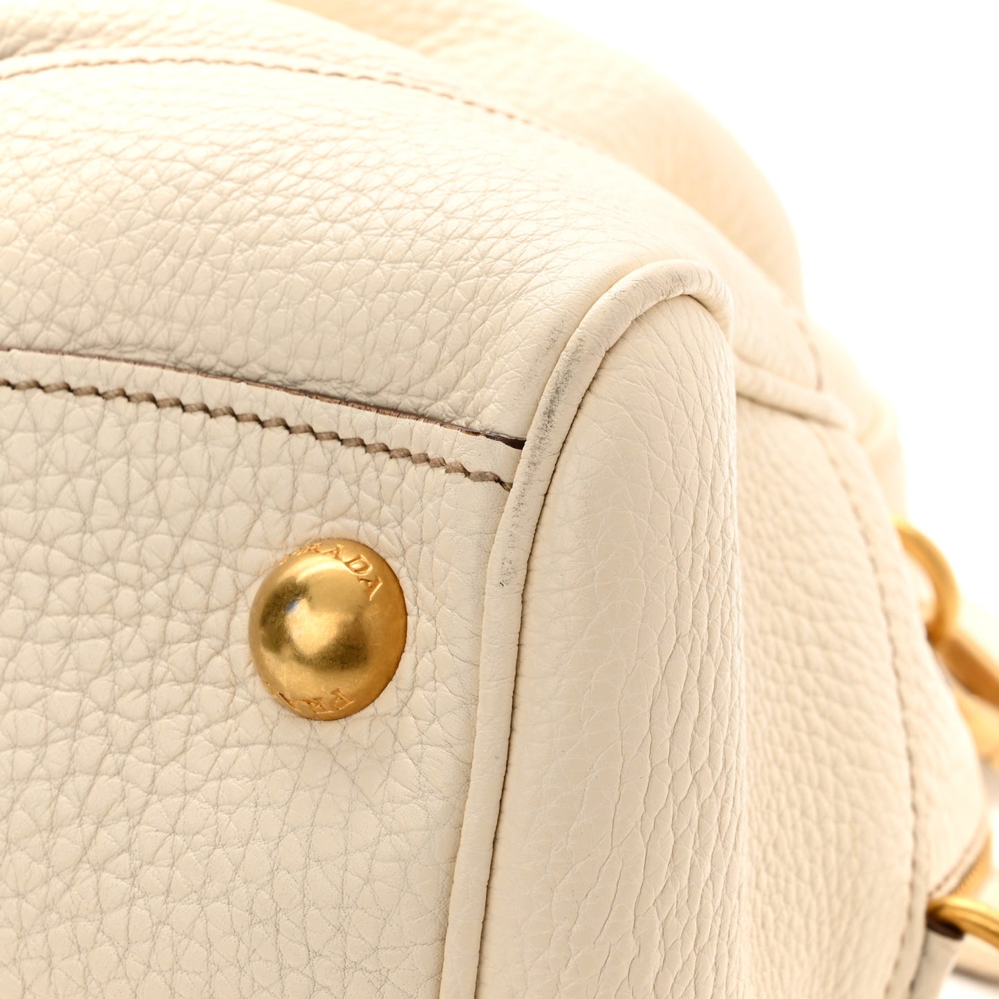 Cervo Antik Shopping Satchel White
