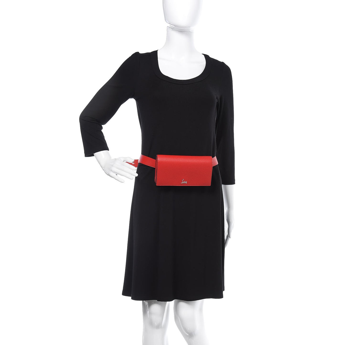 Calfskin Boudoir Chain Belt Bag Red