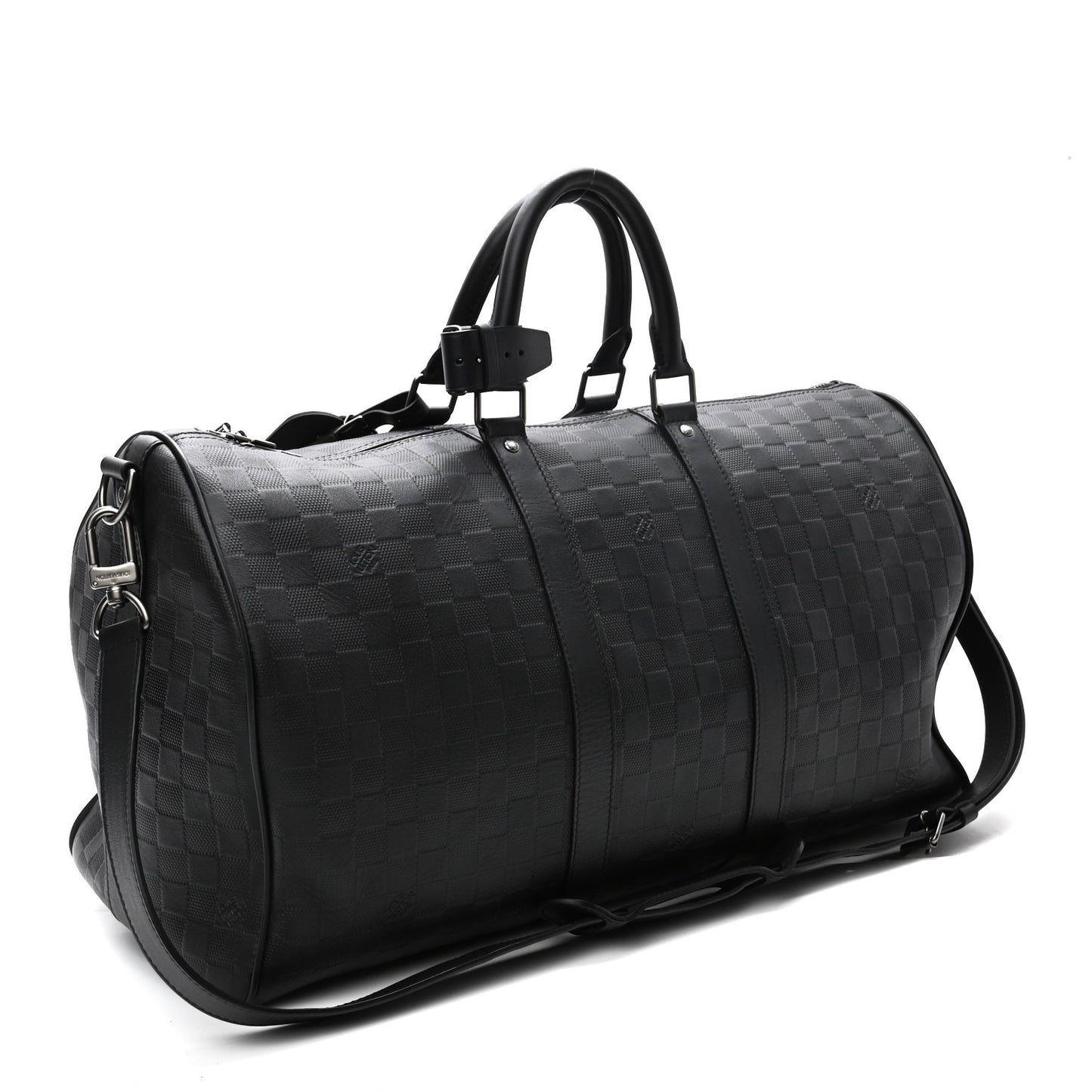 Damier Infini Keepall Bandouliere 45 Onyx