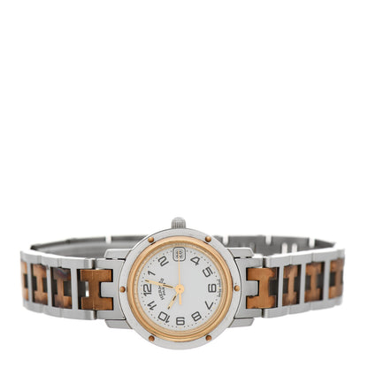 Hermes Stainless Steel 24mm Clipper Quartz Watch Gold 2 of 7