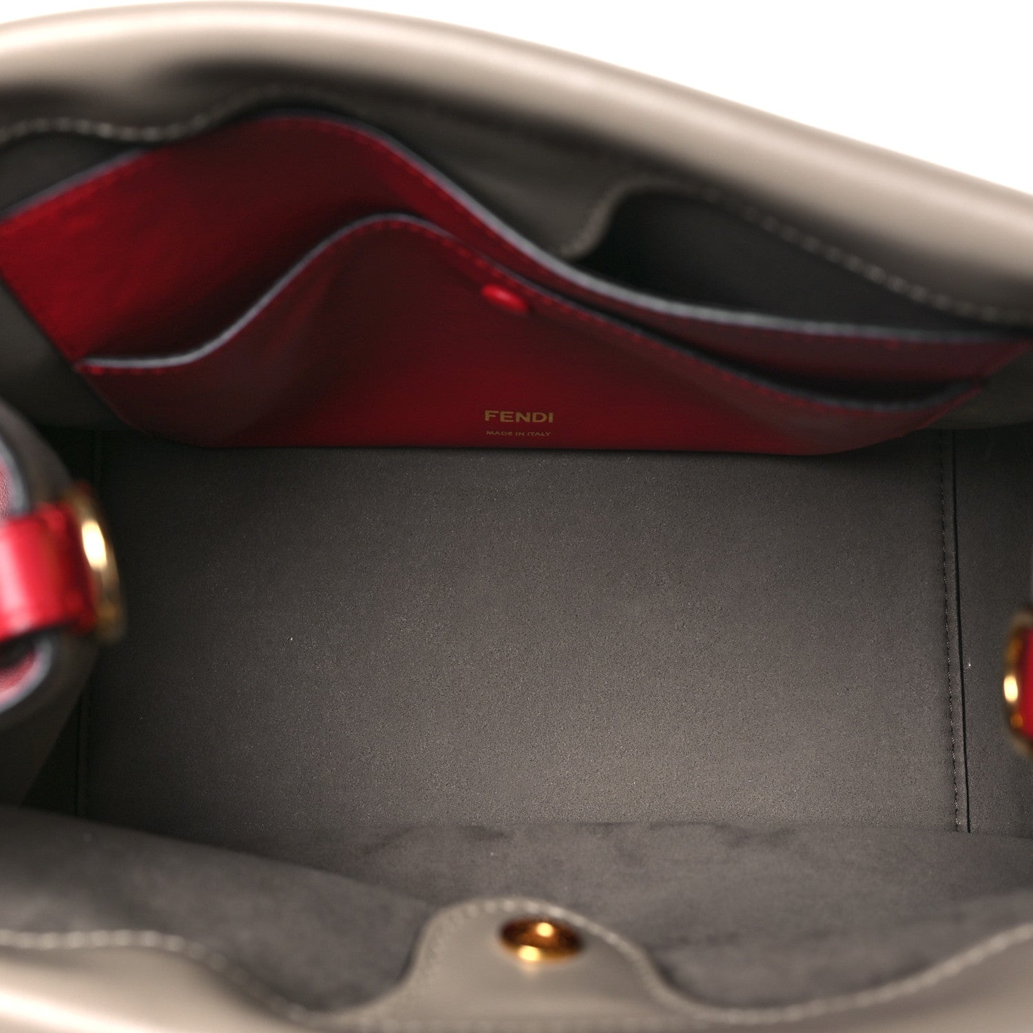 Fendi Vitello Grace FF 1974 Small Flip Tote Fragola Sepia 5 of 10