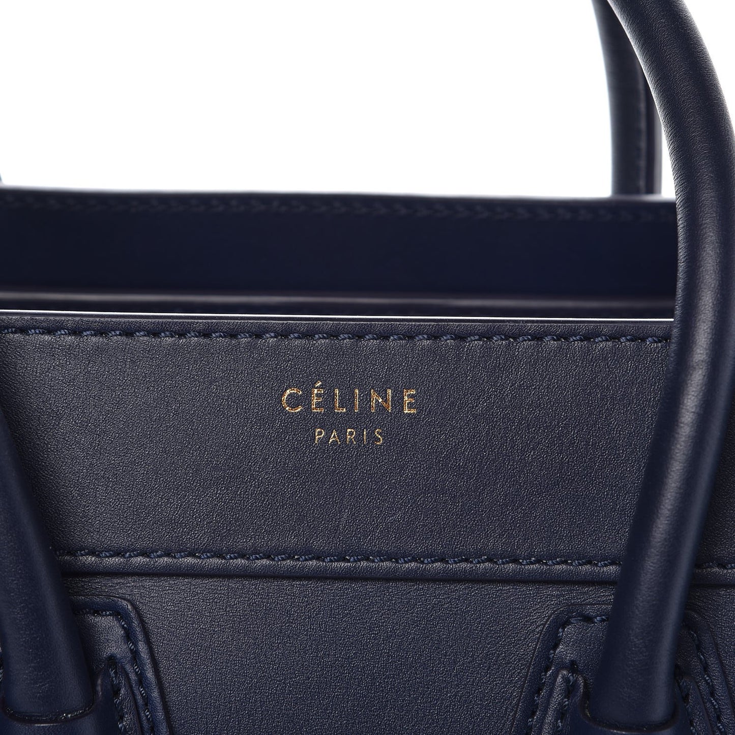Smooth Calfskin Micro Luggage Navy Blue