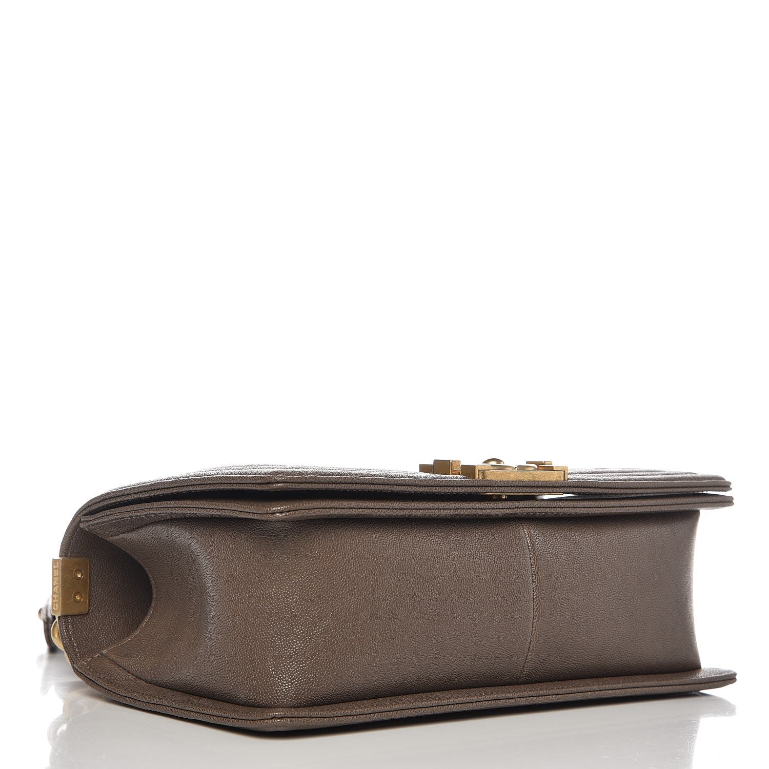 Chanel Caviar Quilted Medium Boy Flap Khaki 4 of 8