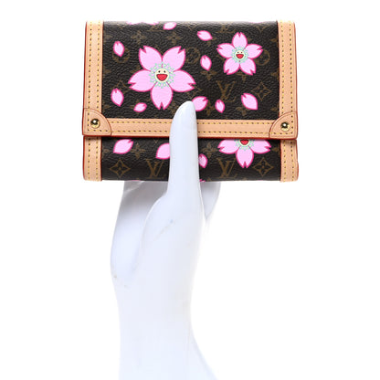 Louis Vuitton LV X TM Monogram Cherry Blossom Victorine Wallet Sakura Brown 2 of 6