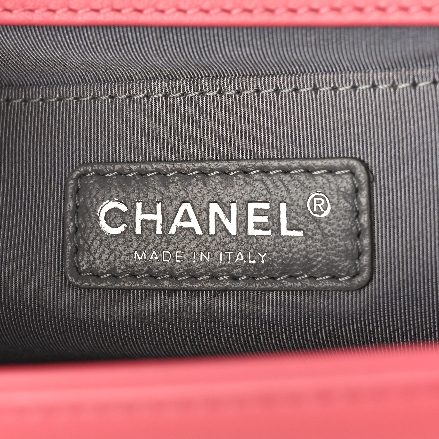 Chanel Calfskin Chevron Quilted Medium Boy Flap Pink 6 of 9