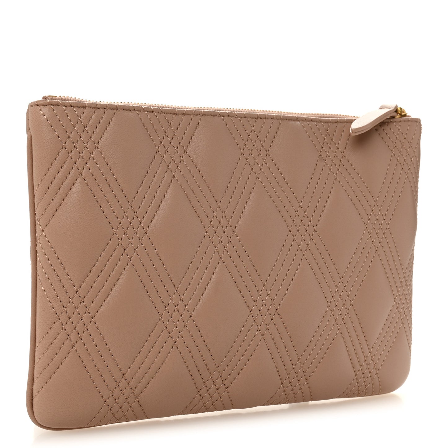 Nappa Quiltie 67 Zip Pouch Poudre