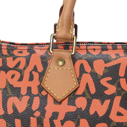 Louis Vuitton Monogram Graffiti Speedy 30 Orange 8 of 12