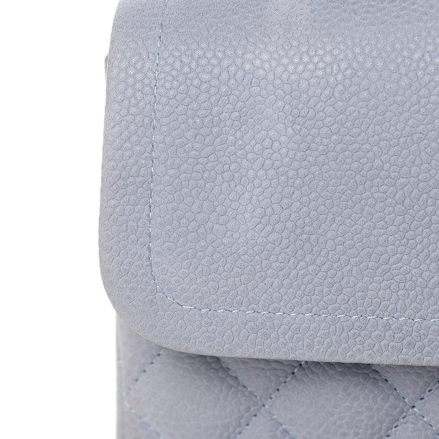 Chanel Iridescent Caviar Quilted Medium Double Flap Light Grey 15 of 16