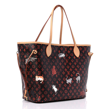 Louis Vuitton Catogram Neverfull MM Marron 4 of 10