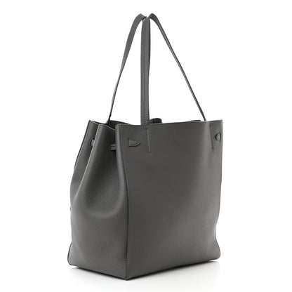 Celine Soft Grained Calfskin Medium Belt Cabas Phantom Taupe 3 of 11