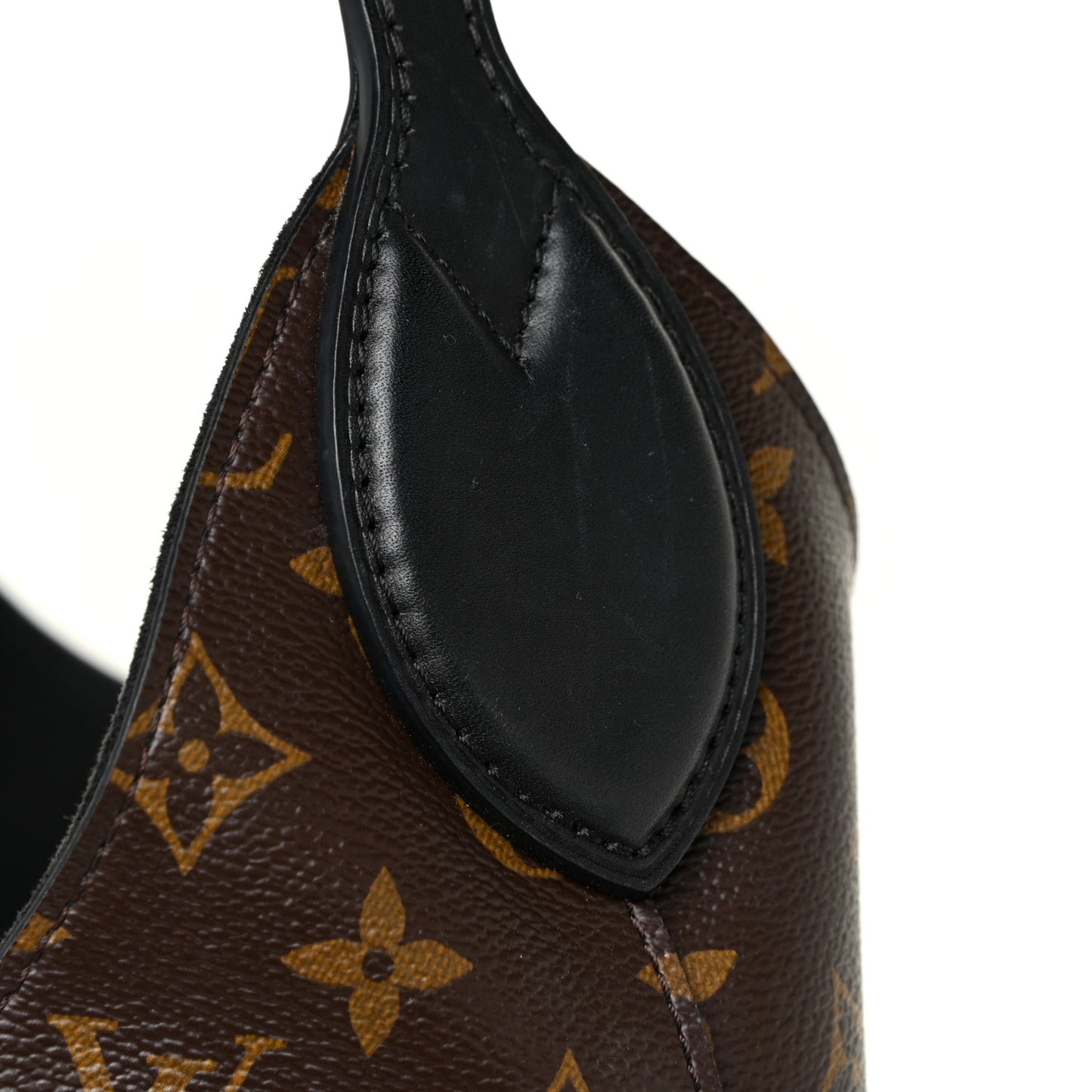 Monogram Flower Hobo Black