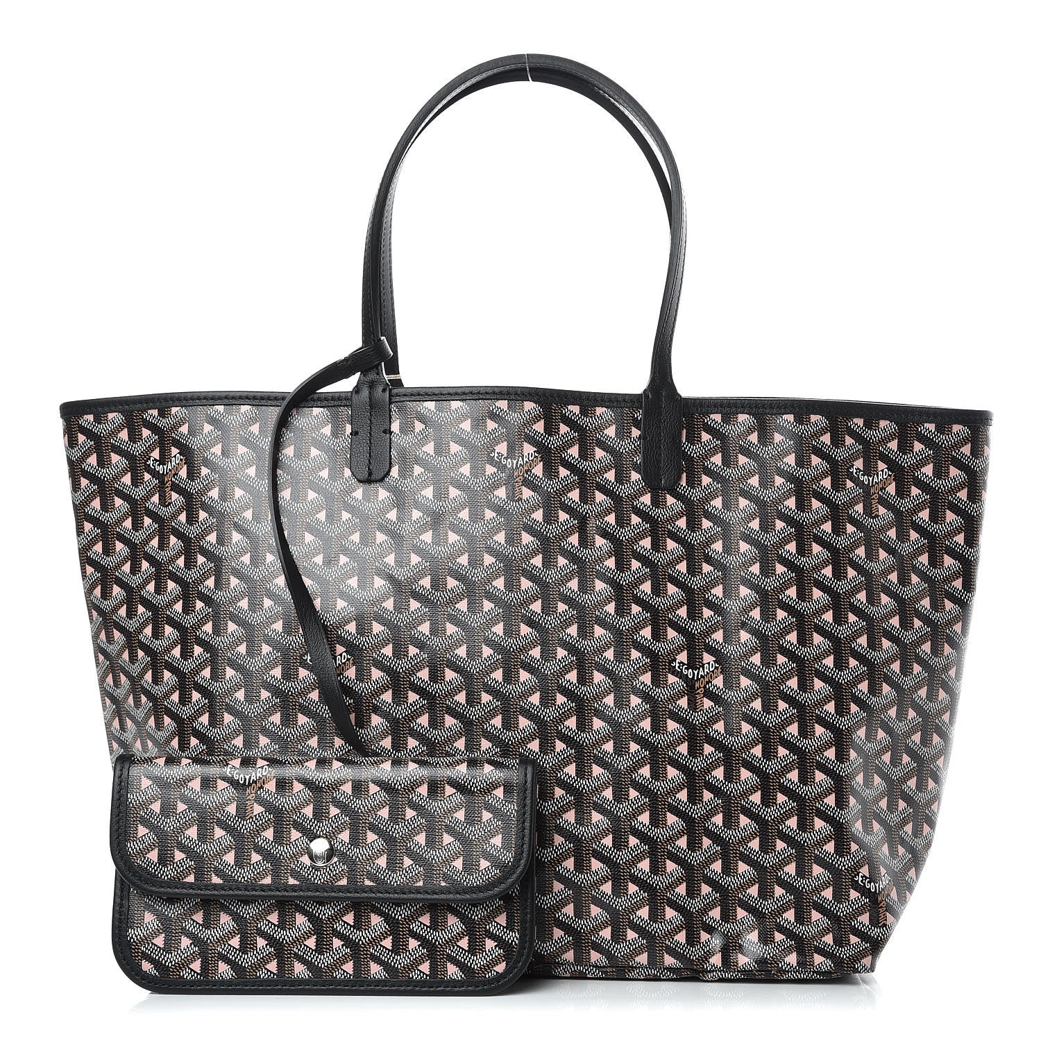 Goyard Goyardine Saint Louis Claire Voie PM Black Rose Pink 1 of 10