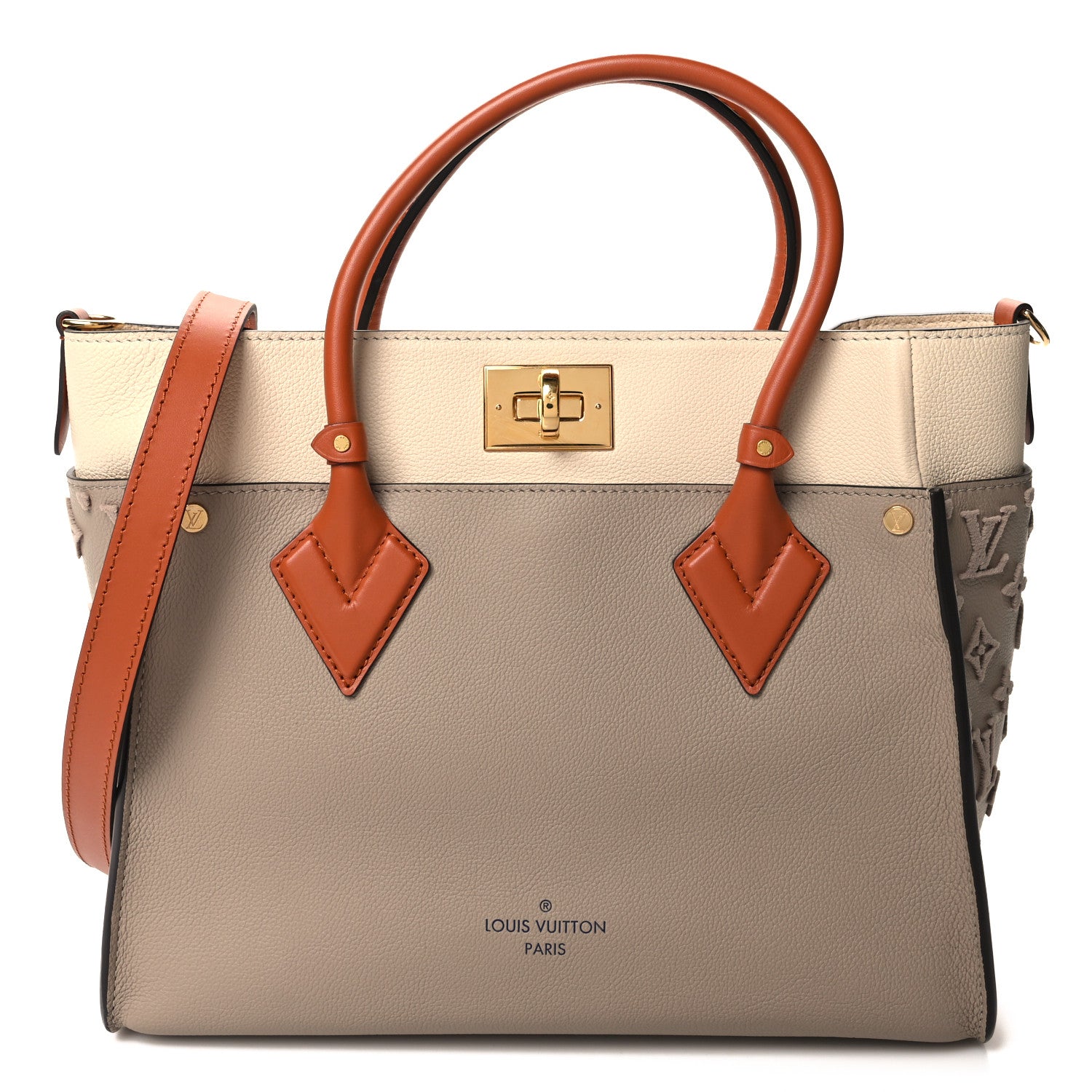 Louis Vuitton Calfskin Monogram Tufting On My Side Galet 1 of 10