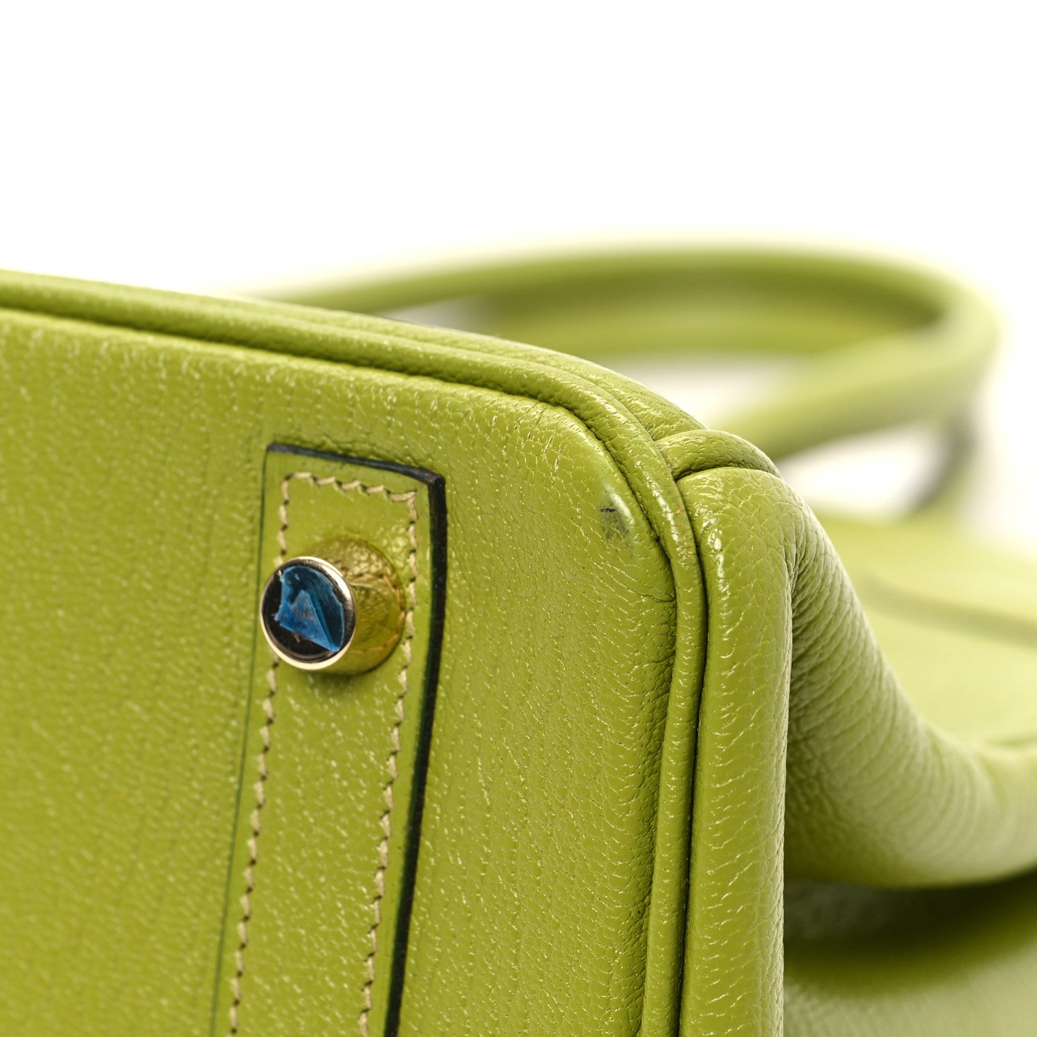 Hermes Chevre Mysore Birkin 30 Vert Anis 11 of 12