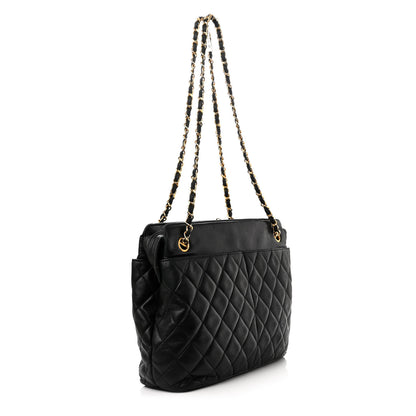Chanel Lambskin Quilted Shoulder Bag Black 3 of 11