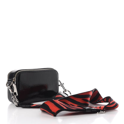Marc Jacobs Patent Crystal Embellished Snapshot Camera Bag Black 3 of 10