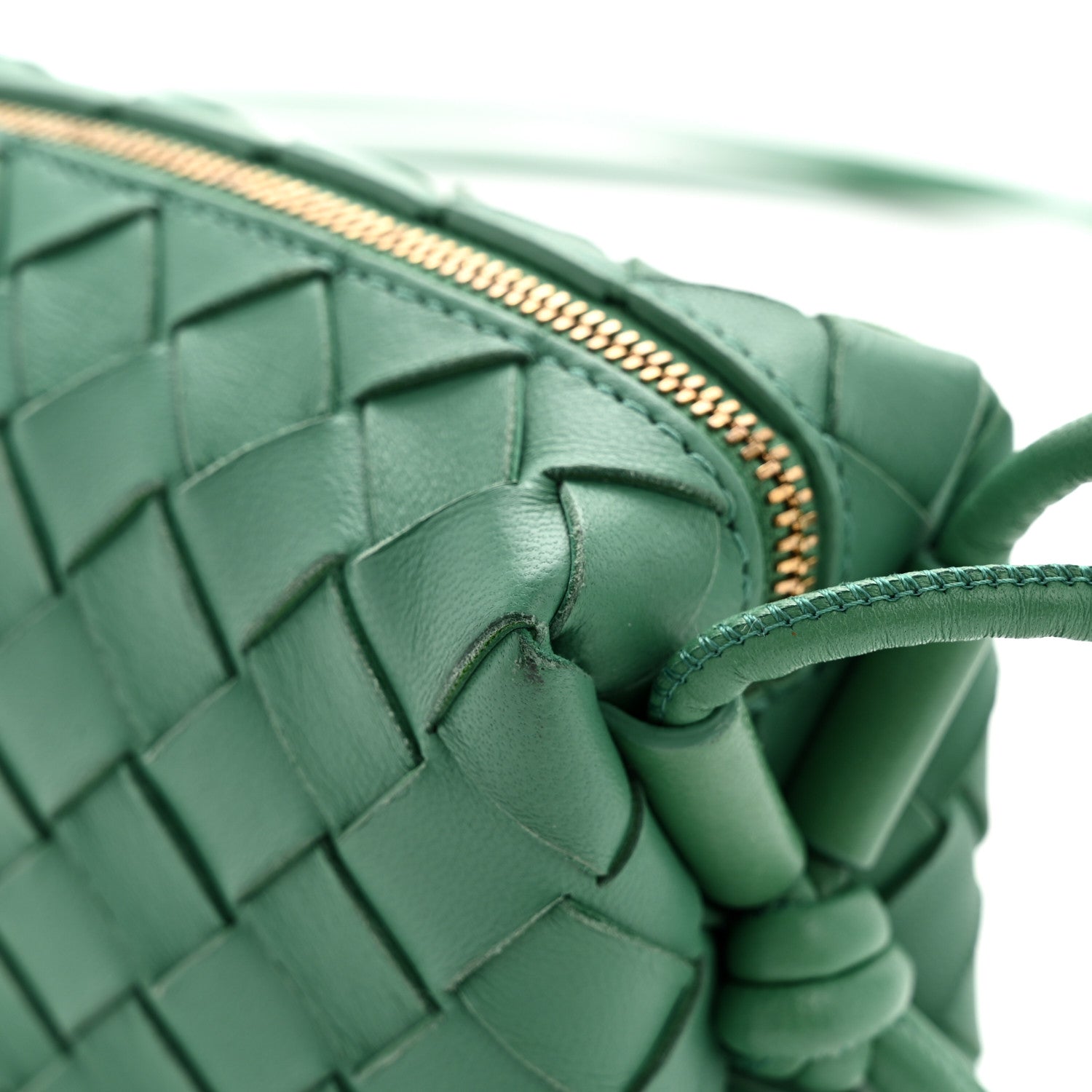 Bottega Veneta Nappa Intrecciato Candy Loop Camera Bag Mermaid