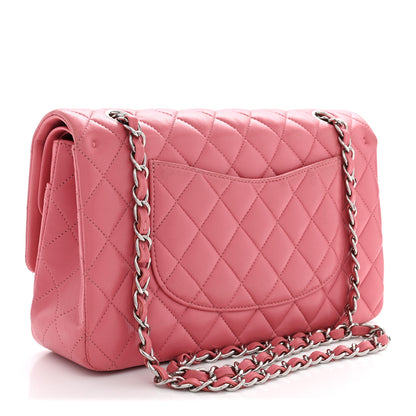 Chanel Lambskin Quilted Medium Double Flap Pink 3 of 12