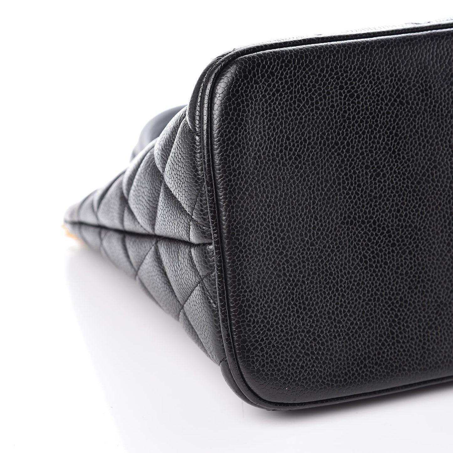 Caviar Quilted Medallion Tote Black