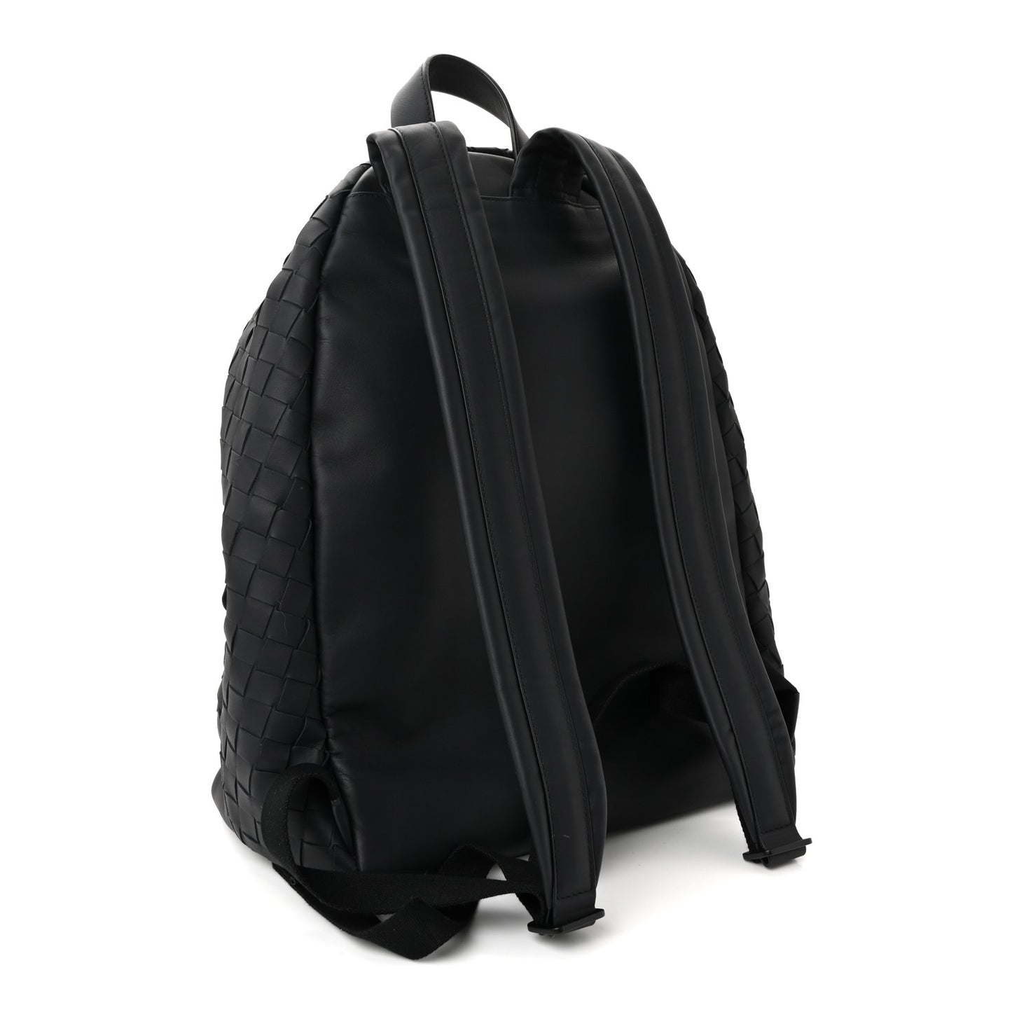 Smooth Calfskin Intrecciato Borsa Backpack Navy