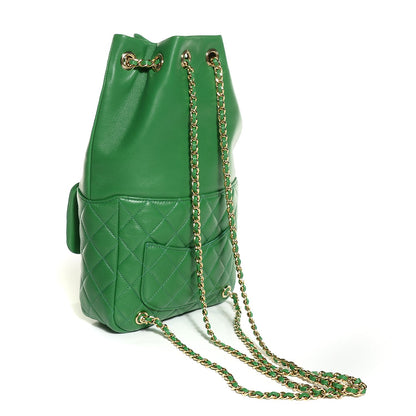 Chanel Lambskin Quilted Small In Seoul Backpack Green 3 of 7