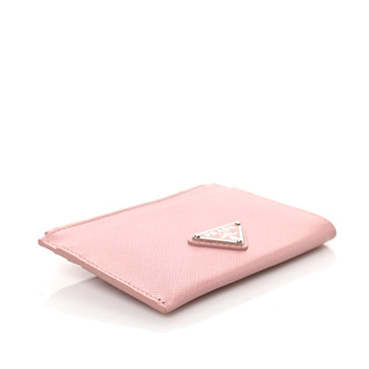 Prada Saffiano Metal Zip Card Holder Wallet Pesco 8 of 14