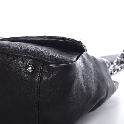 Chanel Calfskin Diamond Stitch Accordion Flap Black 9 of 12