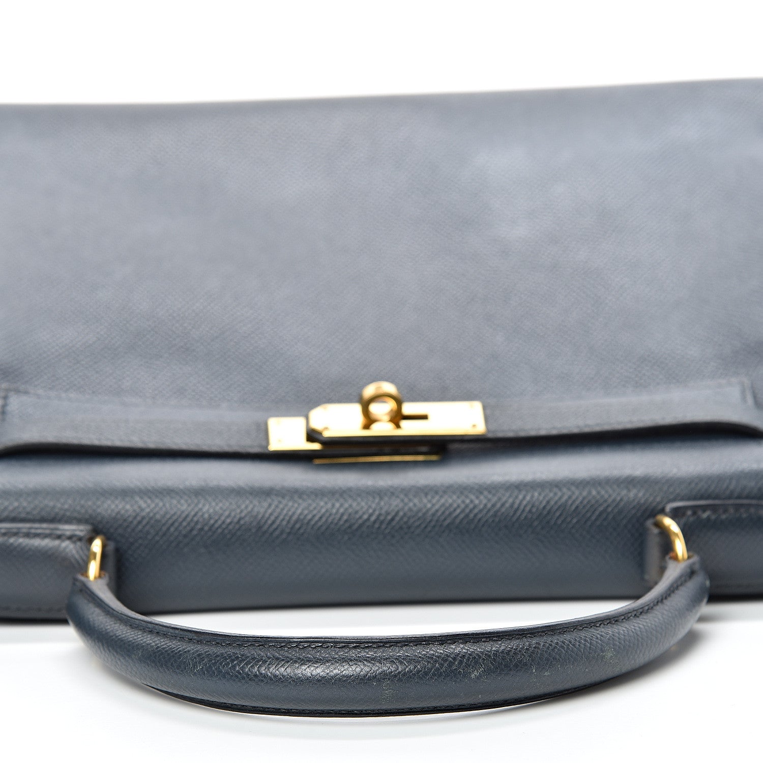Hermes Courchevel Retourne Kelly 28 Bleu Marine 7 of 48