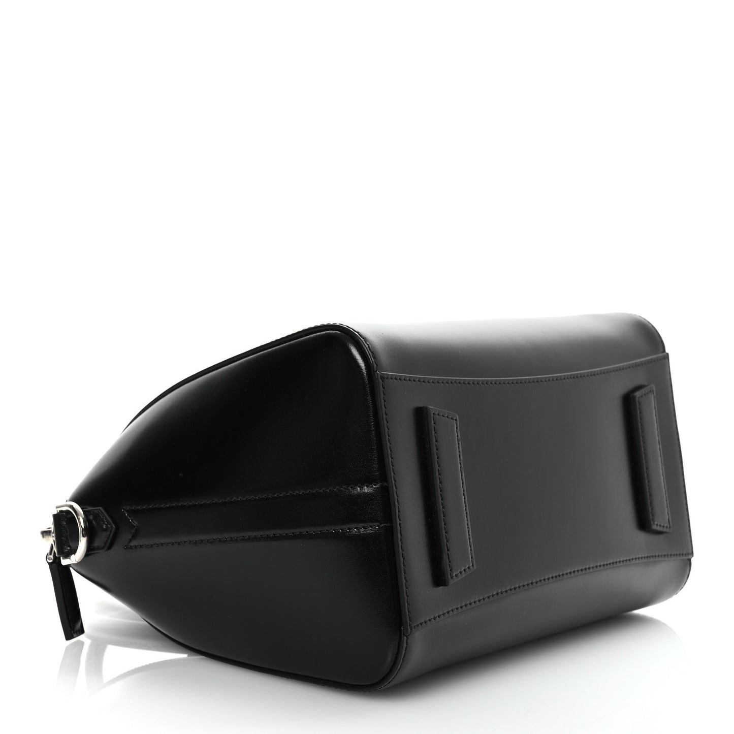 Shiny Lord Calfskin Small Antigona Black