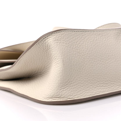 Hermes Taurillon Clemence Halzan 31 GM Craie 7 of 9