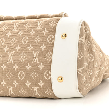 Louis Vuitton Monogram Sabbia Cabas GM White 9 of 15
