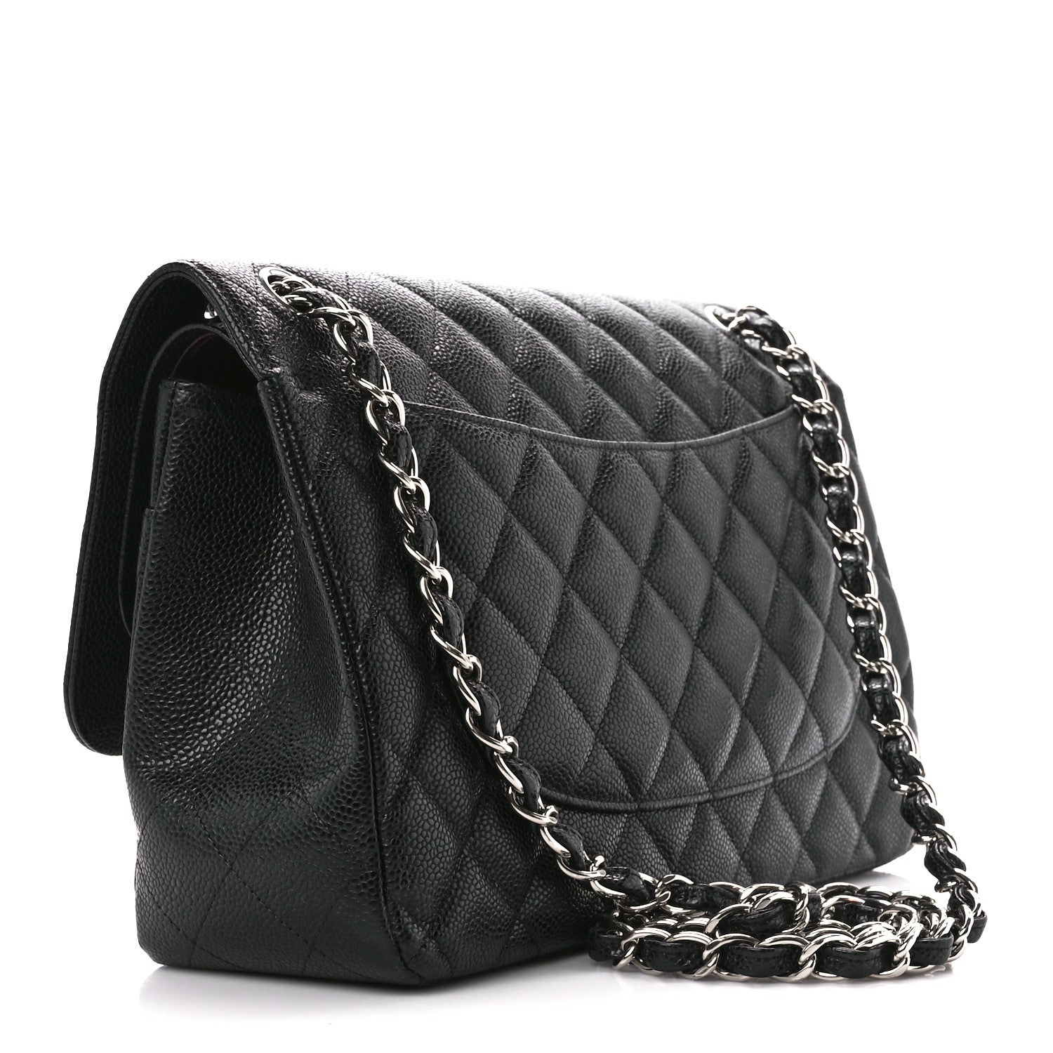 Chanel Caviar Quilted Jumbo Double Flap Black 3 of 11