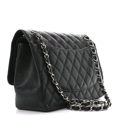 Chanel Caviar Quilted Jumbo Double Flap Black 3 of 11