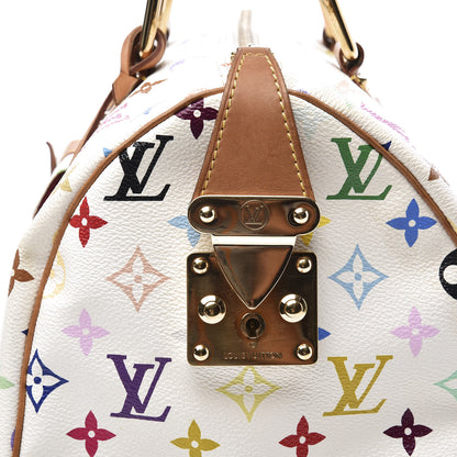 Louis Vuitton Monogram Multicolor Speedy 30 White 8 of 12
