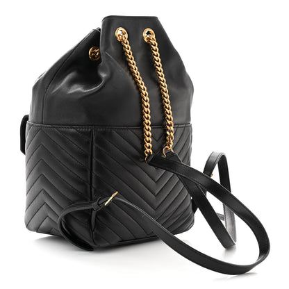 Saint Laurent Lambskin Matelasse Monogram Joe Backpack Black 3 of 14