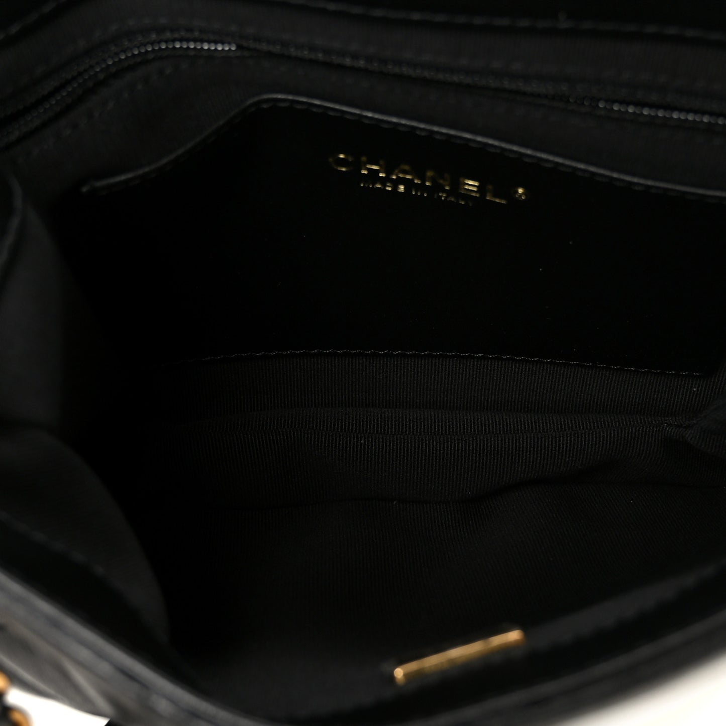 Lambskin Quilted Giant CC Shoulder Bag Black
