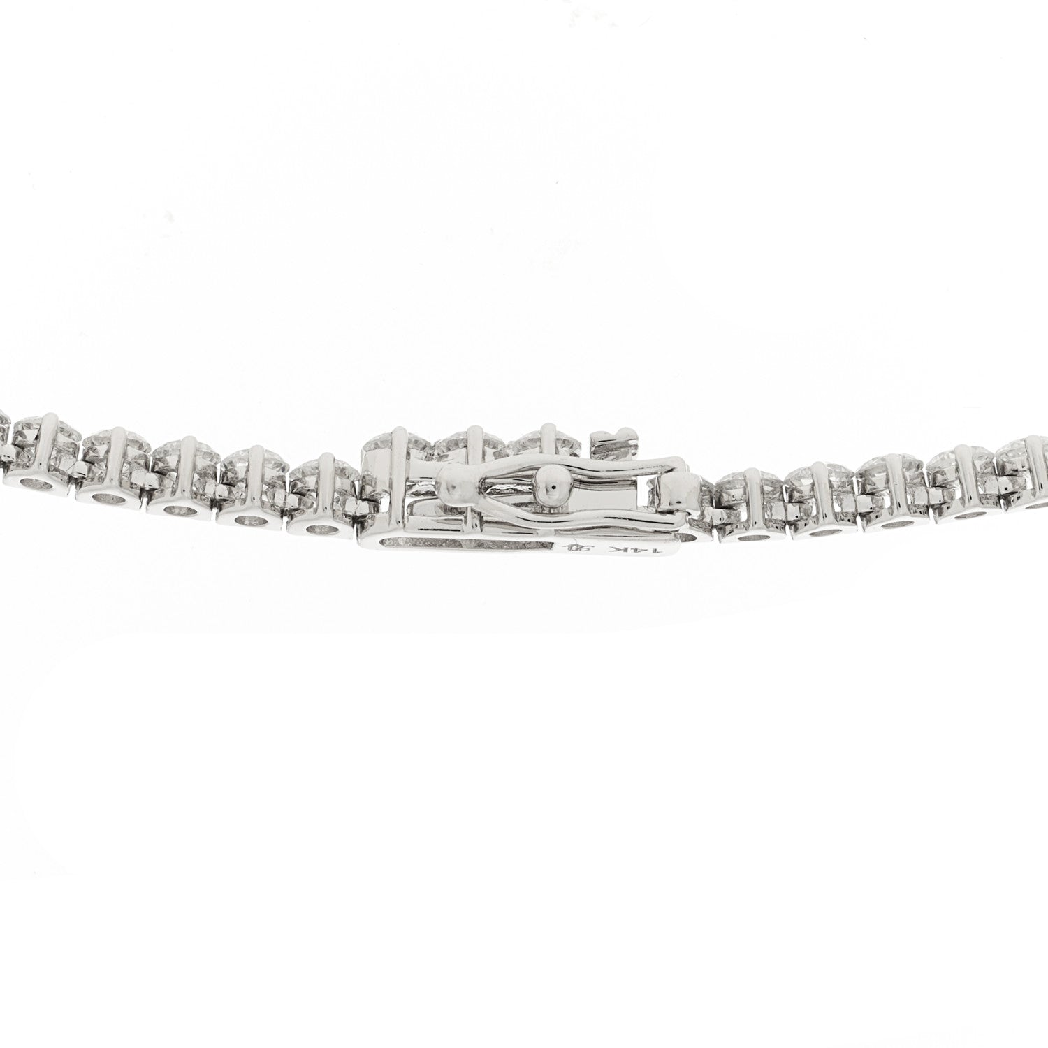 Parker & West by FASHIONPHILE 14K White Gold Diamond 13.20ctw Riviera Necklace 5 of 7