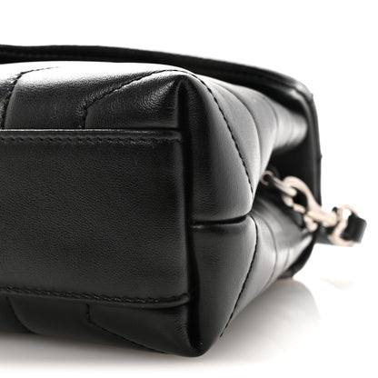 Saint Laurent Calfskin Y Quilted Monogram Toy Loulou Crossbody Bag Black 9 of 9
