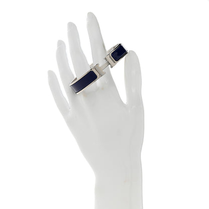 Hermes Enamel Narrow Clic Clac H Bracelet PM Iris 2 of 4