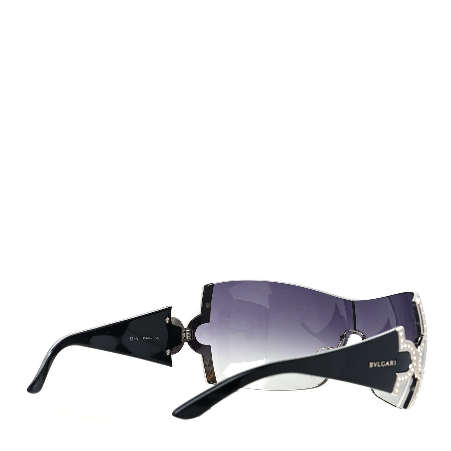 Bulgari Crystal 651-B Sunglasses Black 4 of 7